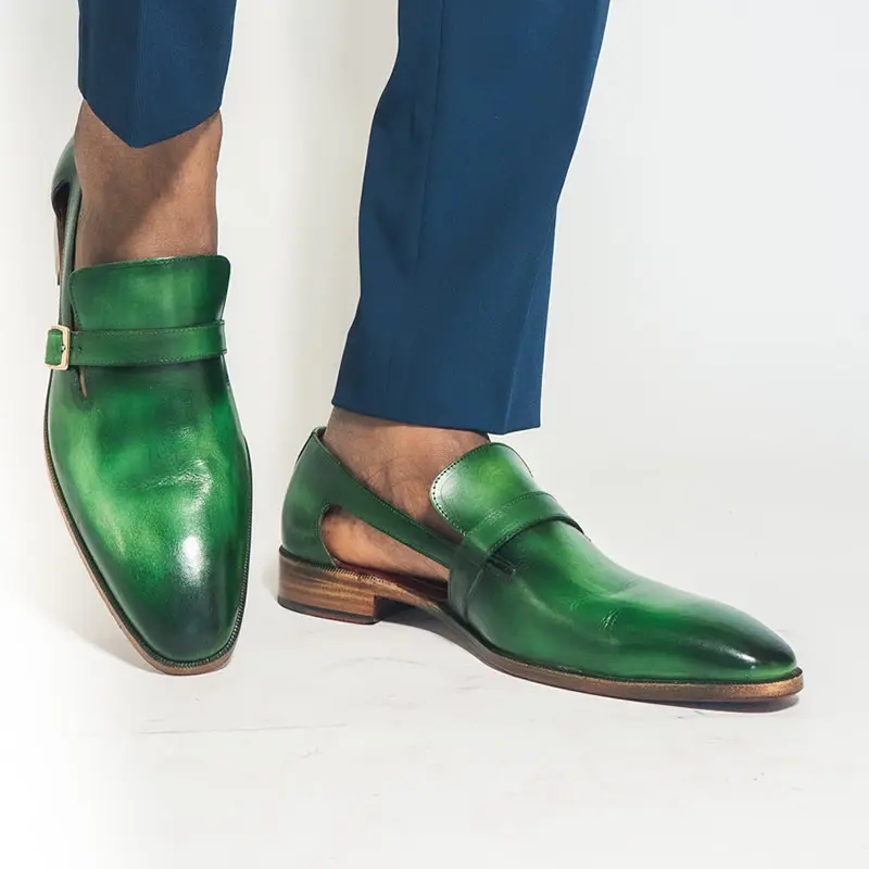 Mens green sandal